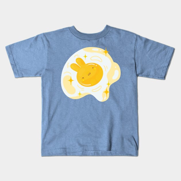 Sunny Bunny Egg Kids T-Shirt by Mofy